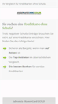 Mobile Screenshot of kreditkarte-ohne-schufa.info